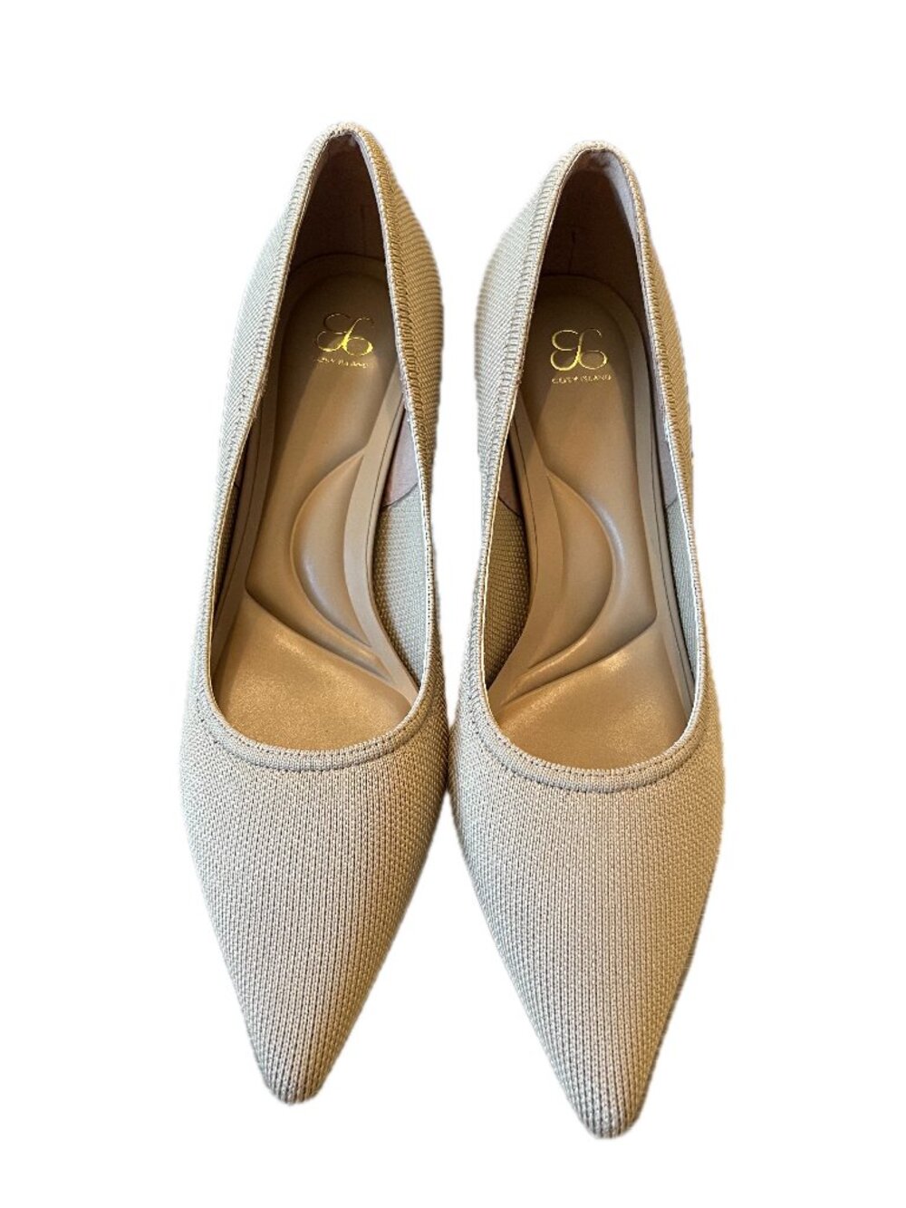 Cosy Island Nude Pointed Toe Kitten Heels Size 7.5 – New